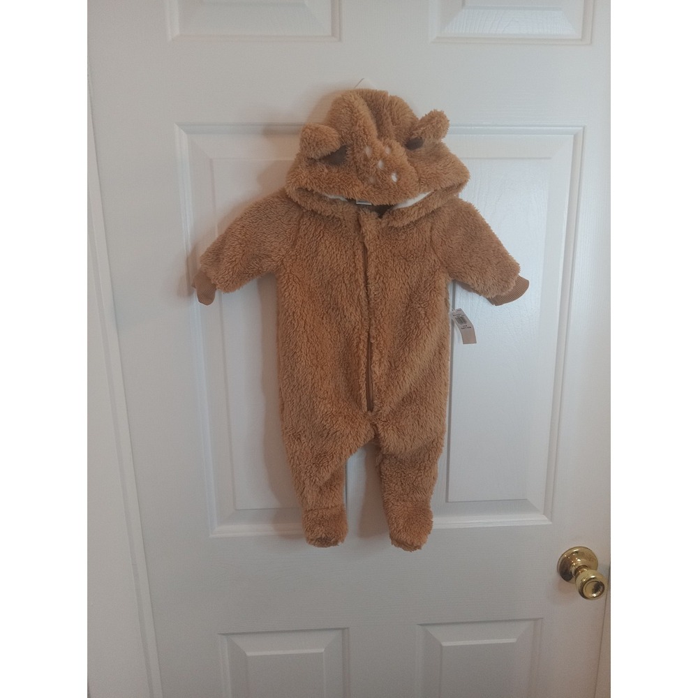 Old Navy  Hooded Critter Footed Sherpa One-piece  for Baby Size ‎ 0-3Month